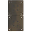 sofabordsben X-formet 2 stk. naturstål 38 x (42-43) cm stål