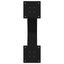 sofabordsben X-formet 2 stk. sort 50x(42-43) cm stål