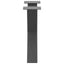 sofabordsben X-formet 2 stk. antracit 50x(42-43) cm stål