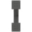sofabordsben X-formet 2 stk. antracit 50x(42-43) cm stål