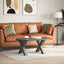 sofabordsben X-formet 2 stk. antracit 60 x (42-43) cm stål