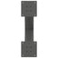 sofabordsben X-formet 2 stk. antracit 60 x (42-43) cm stål
