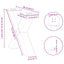sofabordsben X-formet 2 stk. naturstål 60x(42-43) cm stål