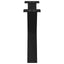 sofabordsben X-formet 2 stk. sort 70 x (42-43) cm stål