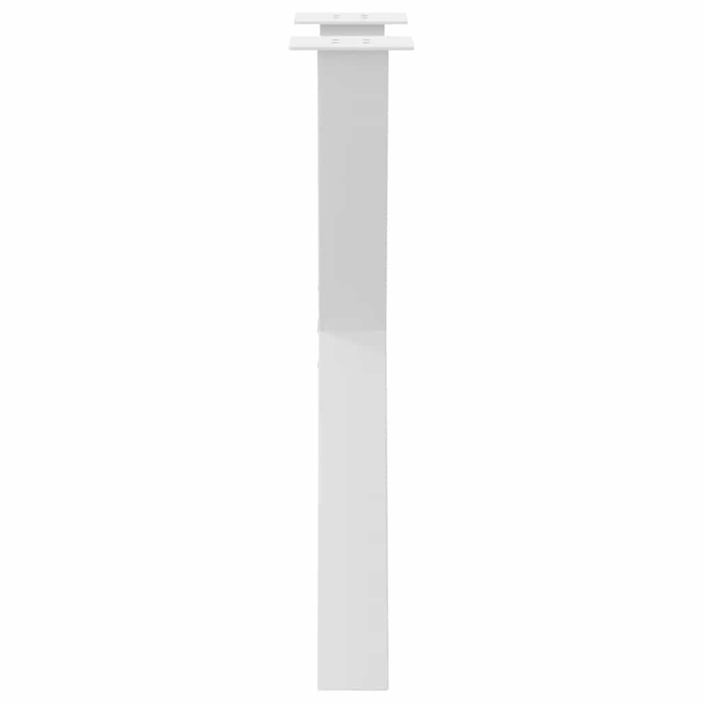 spisebordsben X-formet 2 stk. hvid 50x(72-73) cm stål