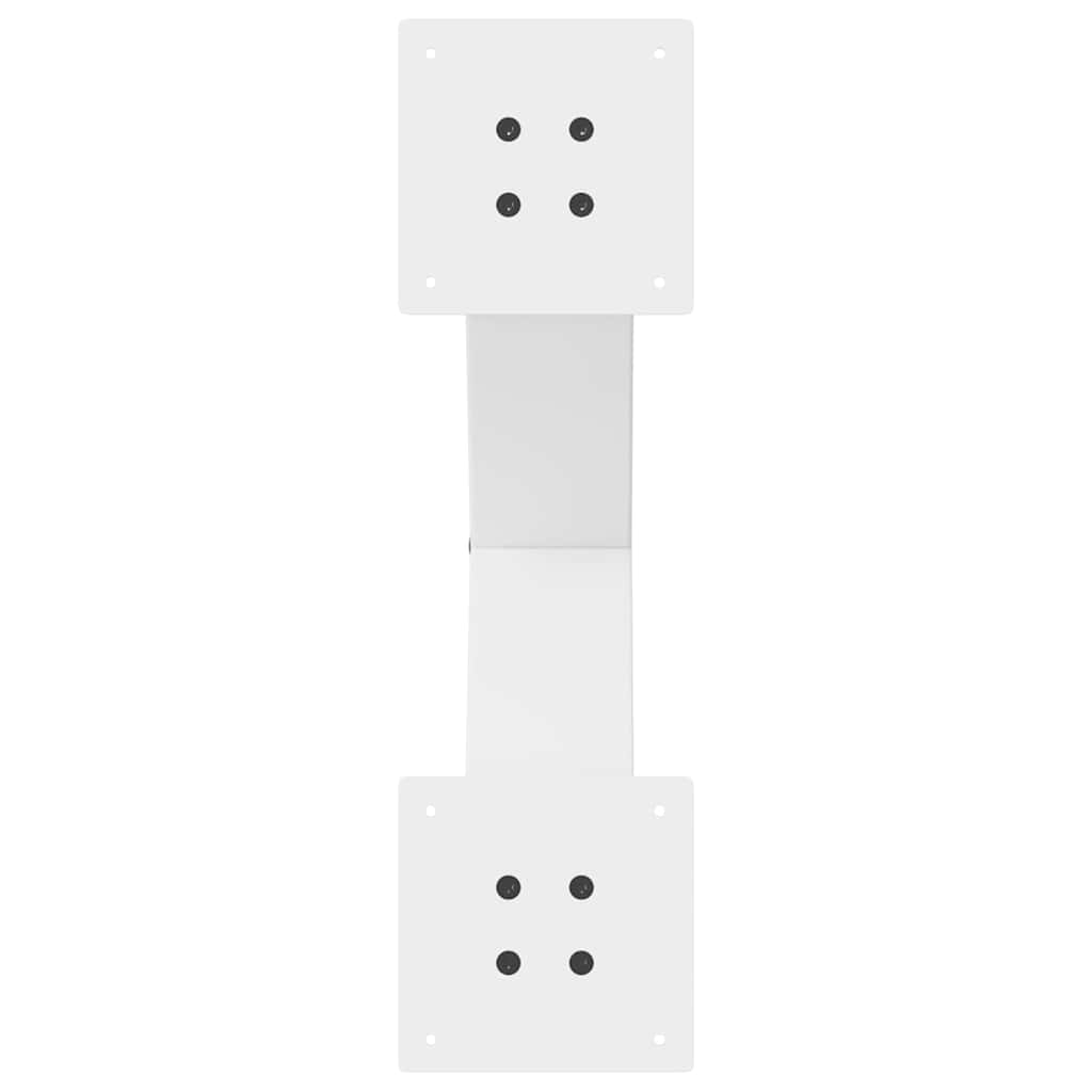 spisebordsben X-formet 2 stk. hvid 50x(72-73) cm stål