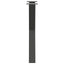 spisebordsben X-formet 2 stk. antracit 50x(72-73) cm stål