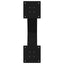 spisebordsben X-formet 2 stk. sort 60 x (72-73) cm stål