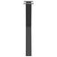 spisebordsben X-formet 2 stk. antracit 60 x (72-73) cm stål