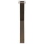 spisebordsben X-formet 2 stk. naturstål 60 x (72-73) cm stål