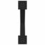 spisebordsben X-formet 2 stk. sort 70 x (72-73) cm stål