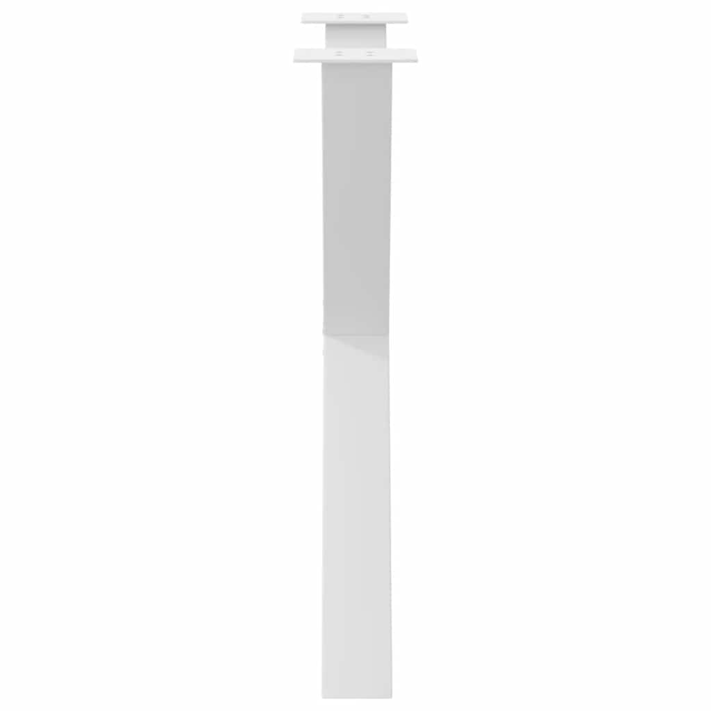 spisebordsben X-formet 2 stk. hvid 70 x (72-73) cm stål