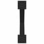 spisebordsben X-formet 2 stk. sort 80x(72-73) cm stål