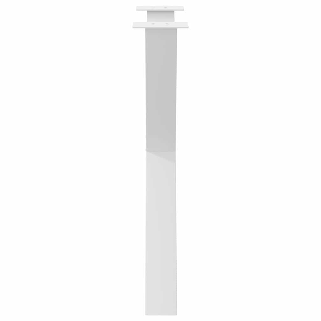 spisebordsben X-formet 3 stk. hvid 70 x (72-73) cm stål