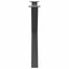 spisebordsben X-formet 3 stk. antracit 90x(72-73) cm stål