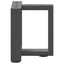 sofabordsben T-formet 2 stk. antracit 30x25x(30-31) cm stål