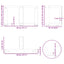 sofabordsben T-formet 2 stk. antracit 40x25x(30-31) cm stål