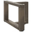 sofabordsben T-formet 2 stk. sort 40x25x(30-31) cm stål