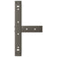 sofabordsben T-formet 2 stk. sort 40x25x(30-31) cm stål