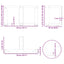 sofabordsben T-formet 2 stk. antracit 50x25x(30-31) cm stål