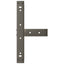 sofabordsben T-formet 2 stk. sort 50x25x(30-31) cm stål