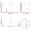 sofabordsben T-formet 2 stk. sort 50x25x(30-31) cm stål