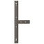 sofabordsben T-formet 2 stk. sort 60x25x(30-31) cm stål