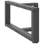 sofabordsben T-formet 2 stk. antracit 70x25x(30-31) cm stål