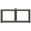sofabordsben T-formet 2 stk. antracit 70x25x(30-31) cm stål