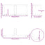 sofabordsben T-formet 2 stk. antracit 70x25x(30-31) cm stål