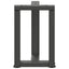 sofabordsben T-formet 2 stk. antracit 28x25x(42-43) cm stål