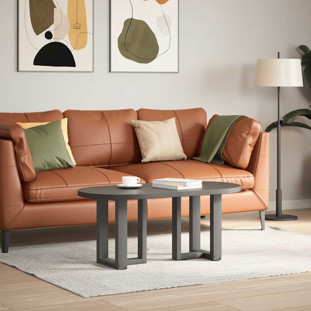 sofabordsben T-formet 2 stk. antracit 38x25x(42-43) cm stål