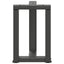 sofabordsben T-formet 2 stk. antracit 38x25x(42-43) cm stål