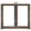 sofabordsben T-formet 2 stk. sort 50x25x(42-43) cm stål