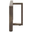 sofabordsben T-formet 2 stk. sort 60x25x(42-43) cm stål