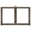 sofabordsben T-formet 2 stk. sort 70x25x(42-43) cm stål