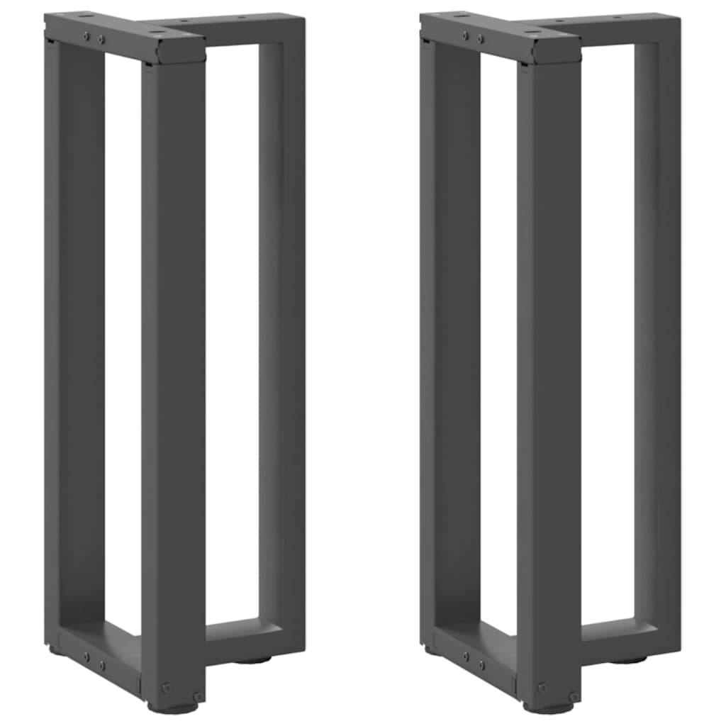 konsolbordben T-formet 2 stk. antracit 25x28x(72-73) cm stål billede