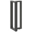 konsolbordben T-formet 2 stk. antracit 25x28x(72-73) cm stål