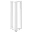 konsolbordben T-formet 2 stk. hvid 38x25x(72-73) cm stål