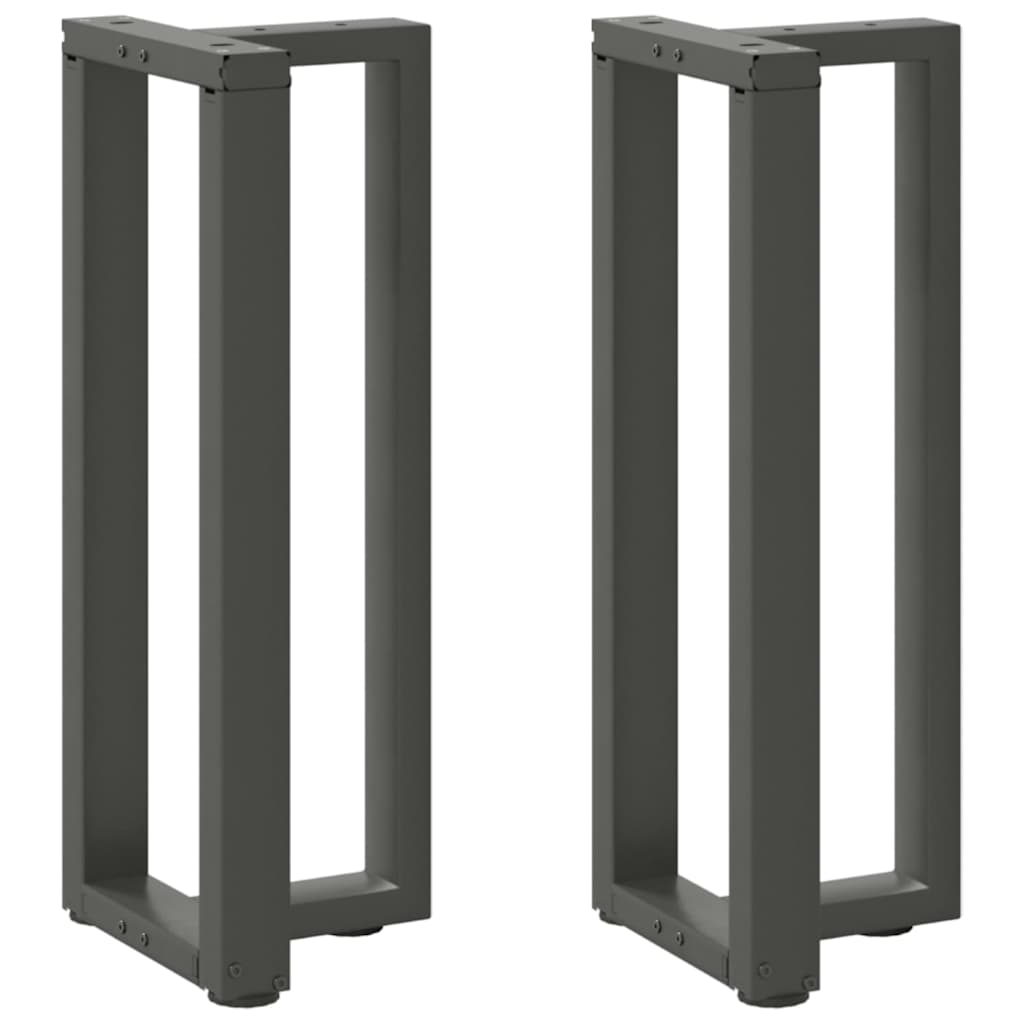 konsolbordben T-formet 2 stk. antracit 38x25x(72-73) cm stål billede