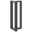 konsolbordben T-formet 2 stk. antracit 38x25x(72-73) cm stål