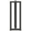konsolbordben T-formet 2 stk. antracit 38x25x(72-73) cm stål