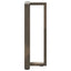 konsolbordben T-formet 2 stk. sort 38x25x(72-73) cm stål