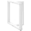 spisebordsben T-formet 2 stk. hvid 70x35x(72-73) cm stål
