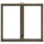 spisebordsben T-formet 2 stk. sort 70x35x(72-73) cm stål