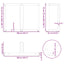 spisebordsben T-formet 2 stk. sort 100x35x(72-73) cm stål