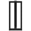 barbordsben T-formet 2 stk. sort 40x35x(90-91) cm stål