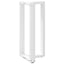 barbordsben T-formet 2 stk. hvid 50x35x(90-91) cm stål
