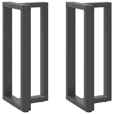 barbordsben T-formet 2 stk. antracit 50x35x(90-91) cm stål