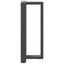 barbordsben T-formet 2 stk. antracit 50x35x(90-91) cm stål